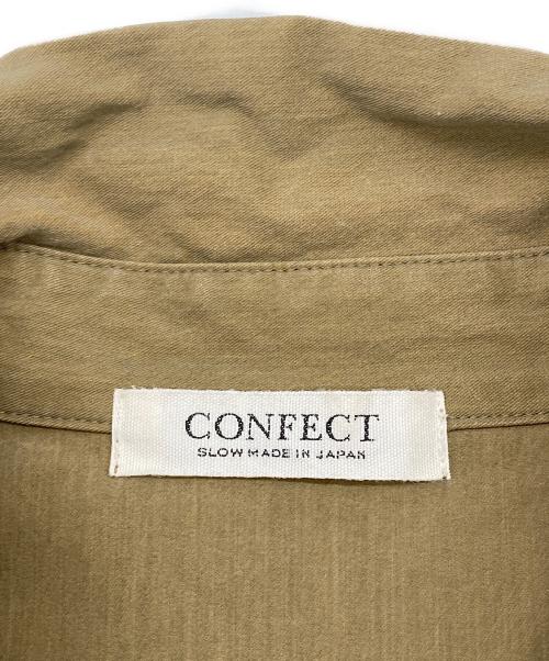 confect（コンフェクト）CONFECT (コンフェクト) nest Robe (ネストローブ) ボイルギャバカフスレスシャツ ブラウン サイズ:Lの古着・服飾アイテム