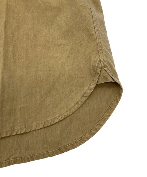 confect（コンフェクト）CONFECT (コンフェクト) nest Robe (ネストローブ) ボイルギャバカフスレスシャツ ブラウン サイズ:Lの古着・服飾アイテム