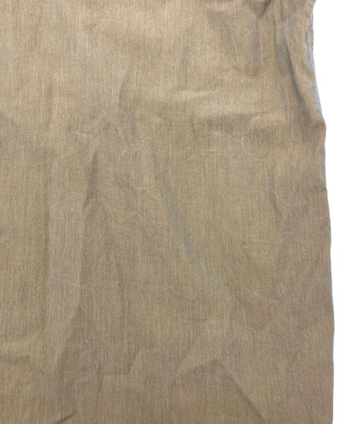 confect（コンフェクト）CONFECT (コンフェクト) nest Robe (ネストローブ) ボイルギャバカフスレスシャツ ブラウン サイズ:Lの古着・服飾アイテム