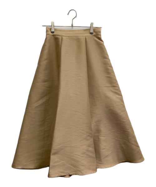 CLANE（クラネ）CLANE (クラネ) VOLUME FLARE SKIRT ベージュ サイズ:1の古着・服飾アイテム