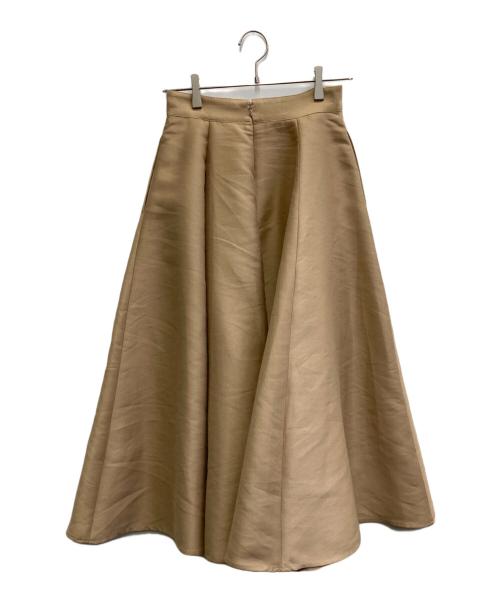 CLANE（クラネ）CLANE (クラネ) VOLUME FLARE SKIRT ベージュ サイズ:1の古着・服飾アイテム