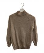 BEAUTY&YOUTHビューティーアンドユース）の古着「ベージュタートルネックカシミヤセータ-」｜ブラウン