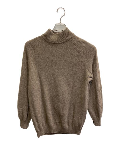 BEAUTY&YOUTH（ビューティーアンドユース）BEAUTY&YOUTH (ビューティーアンドユース) ベージュタートルネックカシミヤセータ- ブラウン サイズ:FREEの古着・服飾アイテム