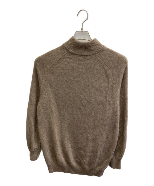 BEAUTY&YOUTH（ビューティーアンドユース）BEAUTY&YOUTH (ビューティーアンドユース) ベージュタートルネックカシミヤセータ- ブラウン サイズ:FREEの古着・服飾アイテム