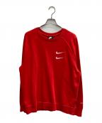 NIKEナイキ）の古着「SWOOSH CRW」｜レッド