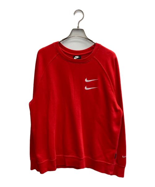 NIKE（ナイキ）NIKE (ナイキ) SWOOSH CRW レッド サイズ:XLの古着・服飾アイテム