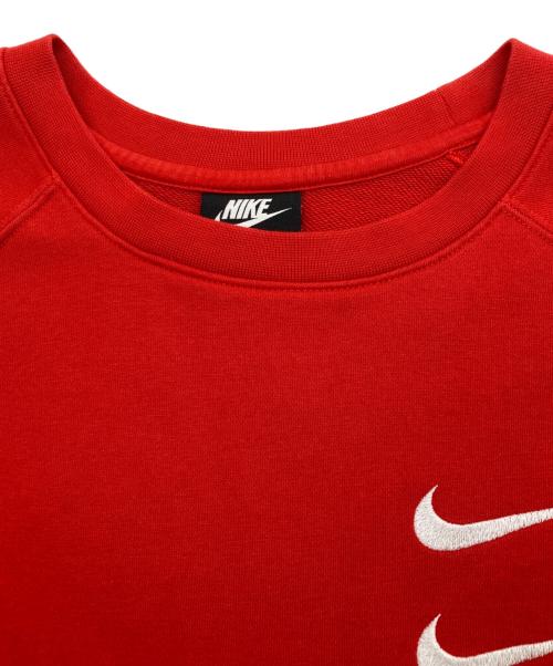 NIKE（ナイキ）NIKE (ナイキ) SWOOSH CRW レッド サイズ:XLの古着・服飾アイテム