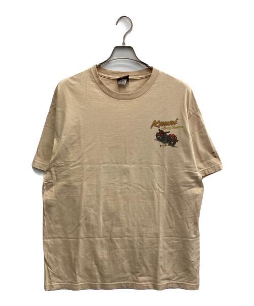 HARLEY-DAVIDSON（ハーレーダビッドソン）HARLEY-DAVIDSON (ハーレーダビッドソン) ピンナップガール モーターサイクル バイクTシャツ ブラウン サイズ:XLの古着・服飾アイテム