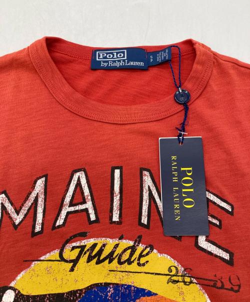 POLO RALPH LAUREN（ポロ・ラルフローレン）POLO RALPH LAUREN (ポロ・ラルフローレン) プリントTシャツ レッド サイズ:S 未使用品の古着・服飾アイテム