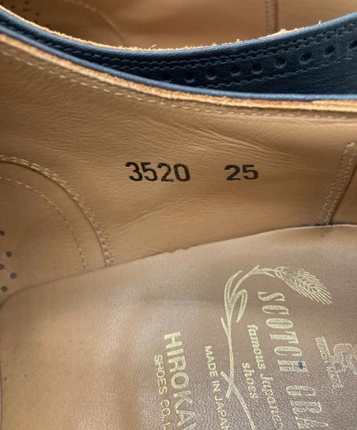 SCOTCH GRAIN（スコッチグレイン）SCOTCH GRAIN (スコッチグレイン) ウィングチップシューズ ブラック サイズ:25の古着・服飾アイテム