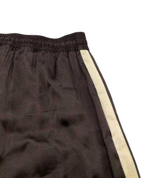 CELINE（セリーヌ）CELINE (セリーヌ) サイドラインサテントラックアスレチックロングパンツ ブラウン サイズ:34の古着・服飾アイテム