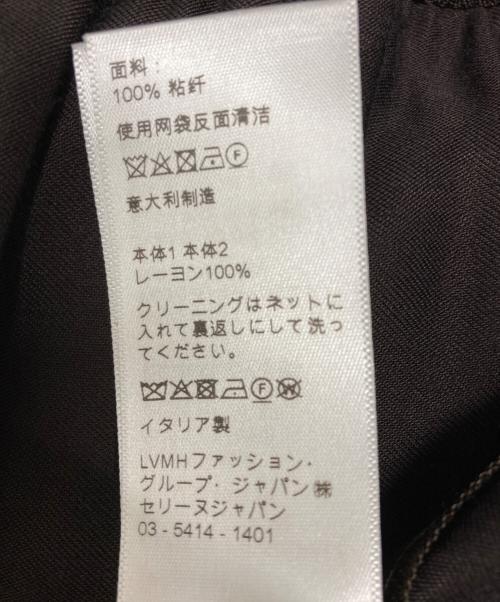 CELINE（セリーヌ）CELINE (セリーヌ) サイドラインサテントラックアスレチックロングパンツ ブラウン サイズ:34の古着・服飾アイテム