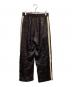 CELINE (セリーヌ) サイドラインサテントラックアスレチックロングパンツ ブラウン サイズ:34：20000円