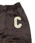 中古・古着 CELINE (セリーヌ) サイドラインサテントラックアスレチックロングパンツ ブラウン サイズ:34：20000円