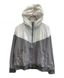 WIND AND SEA（ウィンダンシー）の古着「ナイロンジップジャケット」｜ホワイト×グレー