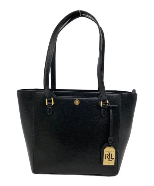 RALPH LAUREN（ラルフローレン）RALPH LAUREN (ラルフローレン) Halee Tote Bag ブラックの古着・服飾アイテム