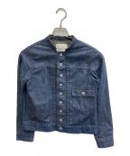 GRANDMA MAMA DAUGHTERグランマママドーター）の古着「21SS スタンドカラー デニムジャケット」｜インディゴ