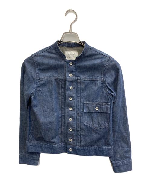 GRANDMA MAMA DAUGHTER（グランマママドーター）GRANDMA MAMA DAUGHTER (グランマママドーター) 21SS スタンドカラー デニムジャケット インディゴの古着・服飾アイテム