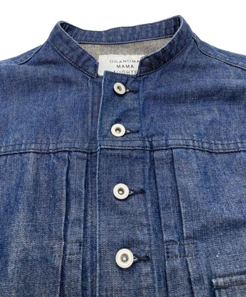 GRANDMA MAMA DAUGHTER（グランマママドーター）GRANDMA MAMA DAUGHTER (グランマママドーター) 21SS スタンドカラー デニムジャケット インディゴの古着・服飾アイテム