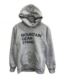 THE NORTH FACE（ザ ノース フェイス）の古着「MOUNTAIN GEAR STAND HOODIE」｜グレー