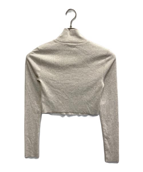 KITH（キス）KITH (キス) Brier Cropped Baby Rib Turtleneck ベージュ サイズ:Sの古着・服飾アイテム