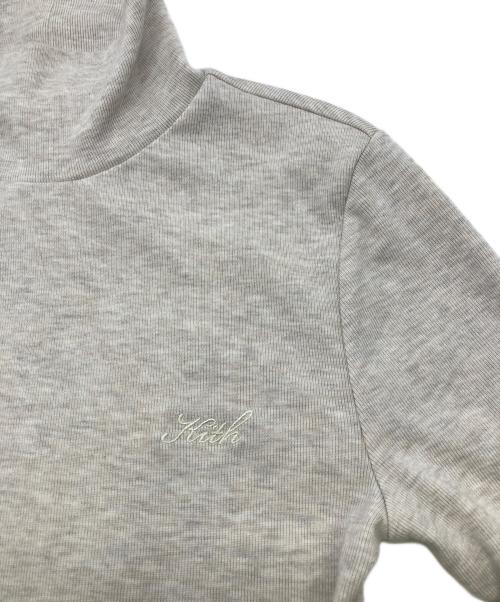 KITH（キス）KITH (キス) Brier Cropped Baby Rib Turtleneck ベージュ サイズ:Sの古着・服飾アイテム