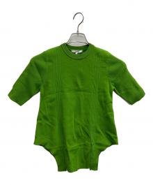 UN3D.（アンスリード）の古着「ホールカッティングニットトップ セーター」｜グリーン