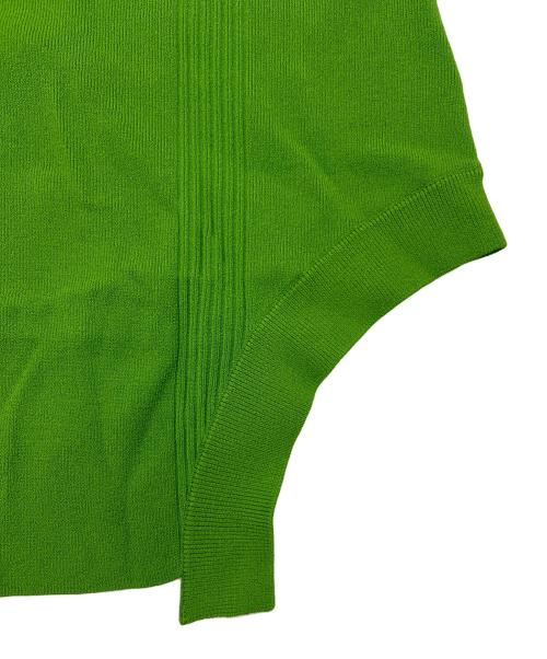 UN3D.（アンスリード）UN3D. (アンスリード) ホールカッティングニットトップ セーター グリーン サイズ:FREEの古着・服飾アイテム