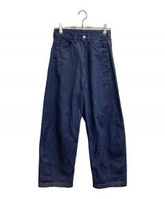 中古・古着通販】COMOLI (コモリ) ベルテッドデニムパンツ インディゴ