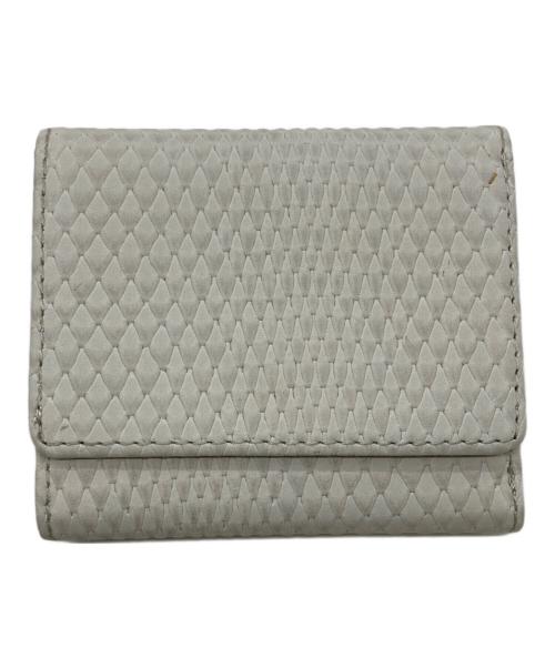 PotioR（ポティオール）PotioR (ポティオール) ミニマル コンパクトウォレット ホワイト×グレーの古着・服飾アイテム