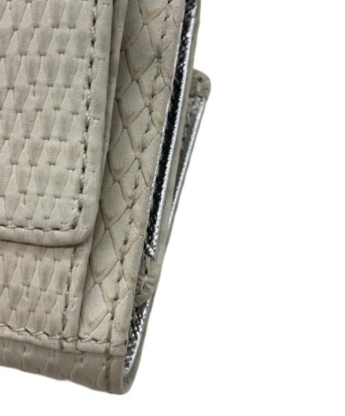 PotioR（ポティオール）PotioR (ポティオール) ミニマル コンパクトウォレット ホワイト×グレーの古着・服飾アイテム