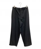 ATONエイトン）の古着「25AW Back Satin Utility Pants」｜ブラック
