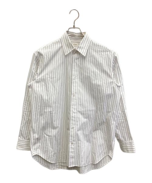 BLAMINK（ブラミンク）BLAMINK (ブラミンク) 25SS コットンストライプレギュラーシャツ ホワイト サイズ:38の古着・服飾アイテム