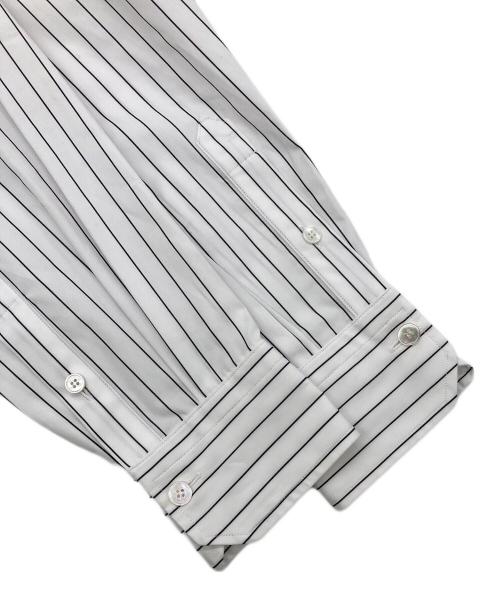 BLAMINK（ブラミンク）BLAMINK (ブラミンク) 25SS コットンストライプレギュラーシャツ ホワイト サイズ:38の古着・服飾アイテム