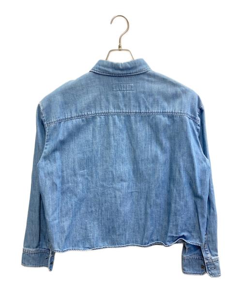 Max Mara WEEK END LINE（マックスマーラ ウイークエンドライン）MAX MARA WEEK END LINE (マックスマーラ ウイークエンドライン) ショートデニムシャツ インディゴ サイズ:38の古着・服飾アイテム