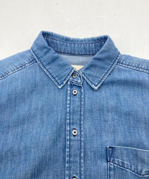 Max Mara WEEK END LINE（マックスマーラ ウイークエンドライン）MAX MARA WEEK END LINE (マックスマーラ ウイークエンドライン) ショートデニムシャツ インディゴ サイズ:38の古着・服飾アイテム