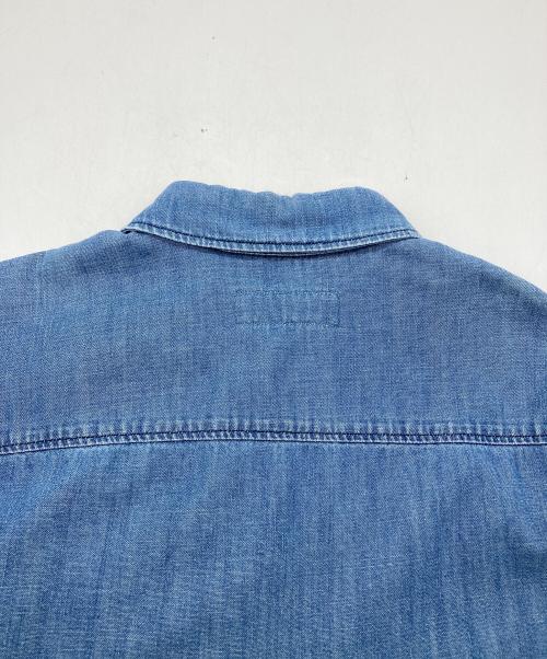 Max Mara WEEK END LINE（マックスマーラ ウイークエンドライン）MAX MARA WEEK END LINE (マックスマーラ ウイークエンドライン) ショートデニムシャツ インディゴ サイズ:38の古着・服飾アイテム