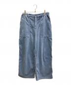 house of lotusハウスオブロータス）の古着「コーデュロイワイドパンツ」｜ブルー