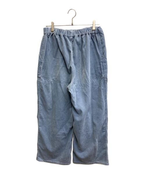house of lotus（ハウスオブロータス）HOUSE OF LOTUS (ハウスオブロータス) コーデュロイワイドパンツ ブルー サイズ:Mの古着・服飾アイテム