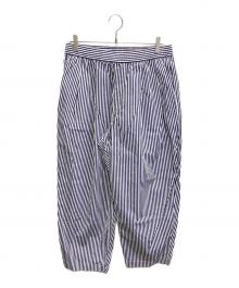 journal standard luxe（ジャーナルスタンダード ラックス）の古着「25SS タイプクロス タックパンツ」｜ネイビー