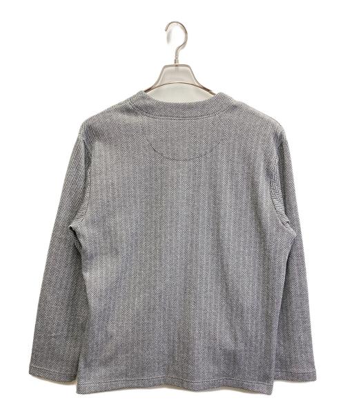 POLO RALPH LAUREN（ポロ・ラルフローレン）POLO RALPH LAUREN (ポロ・ラルフローレン) ヘリンボーン カーディガン グレー サイズ:Lの古着・服飾アイテム