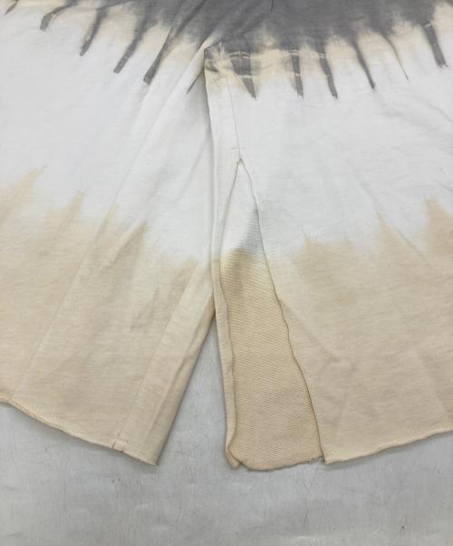 MM6 Maison Margiela（エムエムシックスメゾンマルジェラ）MM6 Maison Margiela (エムエムシックスメゾンマルジェラ) タイダイ ショートパンツ ホワイト×グレー サイズ:12 未使用品の古着・服飾アイテム