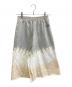 MM6 Maison Margiela（エムエムシックスメゾンマルジェラ）の古着「タイダイ ショートパンツ」｜ホワイト×グレー