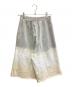MM6 Maison Margiela (エムエムシックスメゾンマルジェラ) タイダイ ショートパンツ ホワイト×グレー サイズ:12 未使用品：15000円