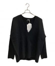 SEEALL（シーオール）の古着「DEEP V SWEATER YAK」｜ブラック