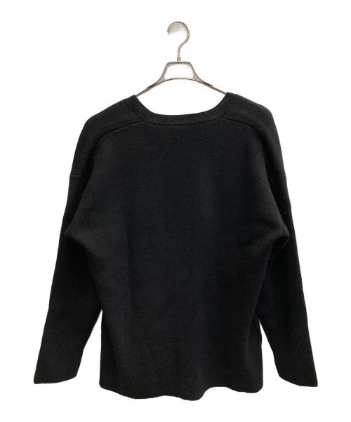 SEEALL（シーオール）SEEALL (シーオール) DEEP V SWEATER YAK ブラック サイズ:Free 未使用品の古着・服飾アイテム