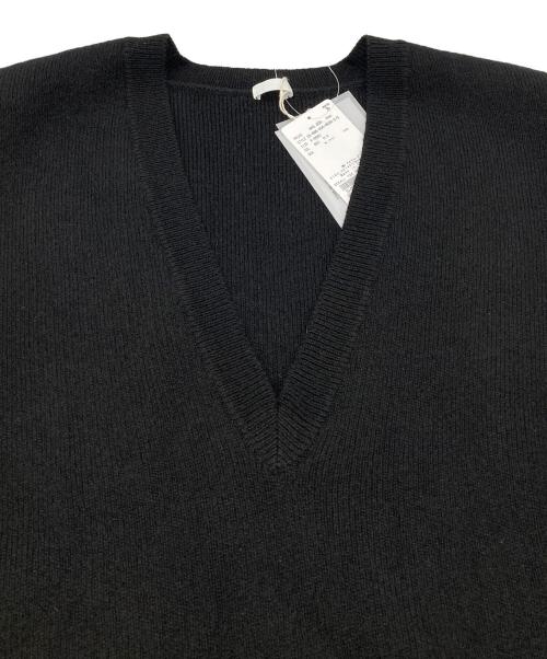 SEEALL（シーオール）SEEALL (シーオール) DEEP V SWEATER YAK ブラック サイズ:Free 未使用品の古着・服飾アイテム