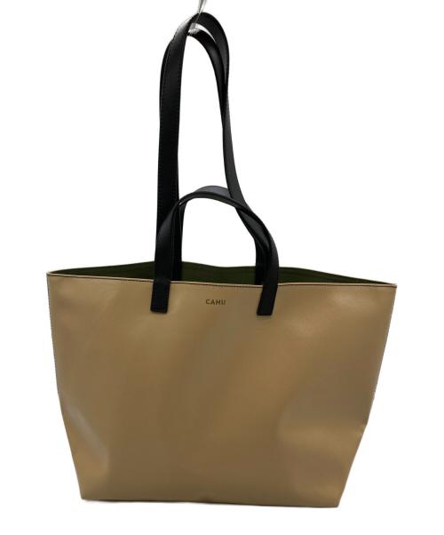 CAHU（カシュ）CAHU (カシュ) LE MINI PRATIQUE トートバッグ ベージュの古着・服飾アイテム