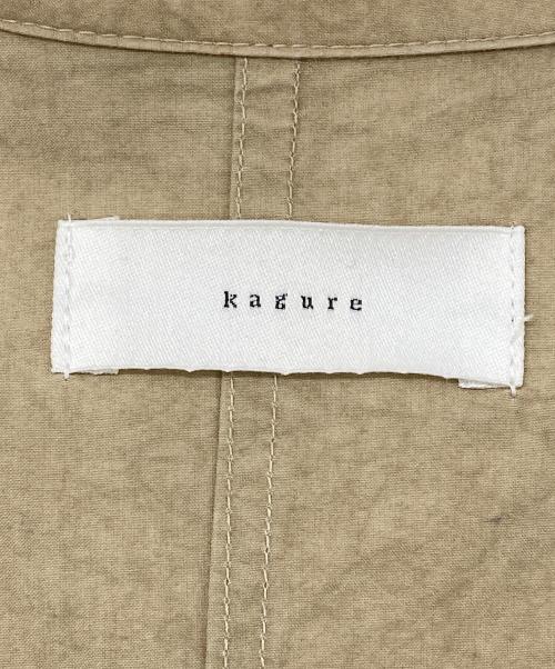KAGURE（カグレ）kagure (カグレ) コットンテーラードジャケット ベージュ サイズ:Freeの古着・服飾アイテム