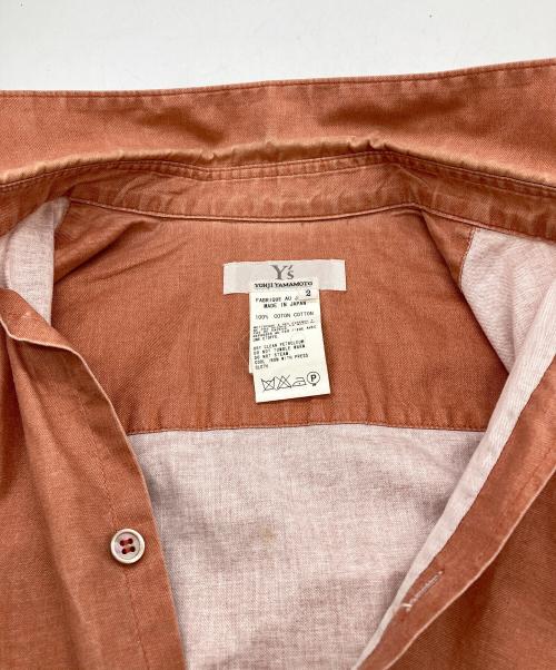 YOHJI YAMAMOTO（ヨウジヤマモト）YOHJI YAMAMOTO (ヨウジヤマモト) コットンシャツ オレンジ サイズ:2の古着・服飾アイテム